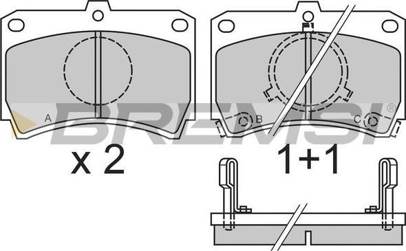 Bremsi BP2327 - Set placute frana,frana disc aaoparts.ro