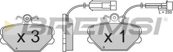 Bremsi BP2375 - Set placute frana,frana disc aaoparts.ro