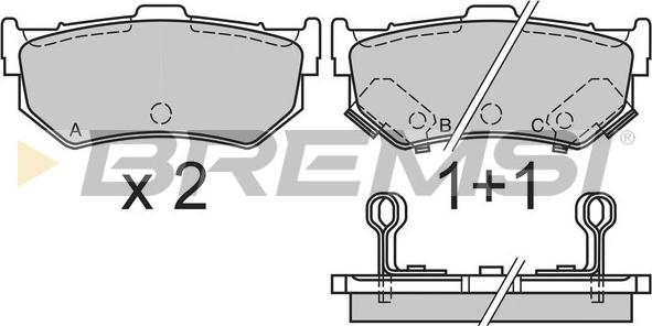 Bremsi BP2291 - Set placute frana,frana disc aaoparts.ro