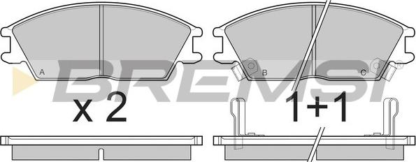 Bremsi BP2293 - Set placute frana,frana disc aaoparts.ro