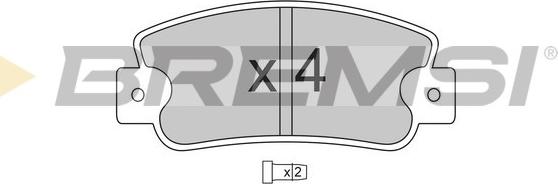 Bremsi BP2203 - Set placute frana,frana disc aaoparts.ro