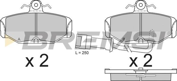 Bremsi BP2284 - Set placute frana,frana disc aaoparts.ro