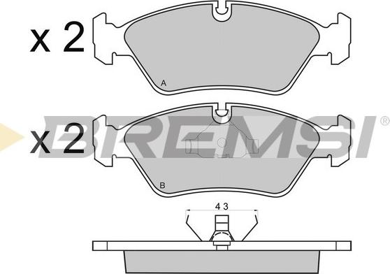 Bremsi BP2231 - Set placute frana,frana disc aaoparts.ro