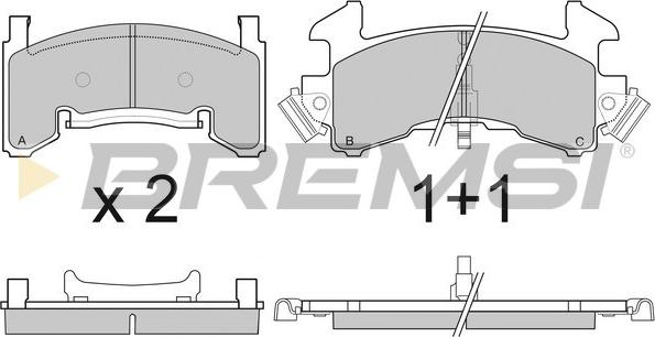 Bremsi BP2796 - Set placute frana,frana disc aaoparts.ro