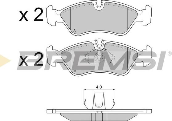 Bremsi BP2704 - Set placute frana,frana disc aaoparts.ro