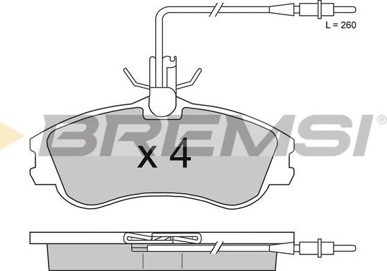 Bremsi BP2711 - Set placute frana,frana disc aaoparts.ro