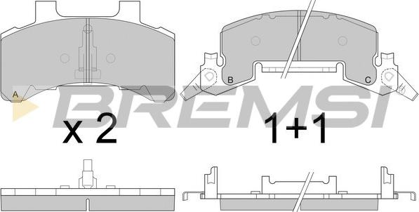 Bremsi BP2786 - Set placute frana,frana disc aaoparts.ro