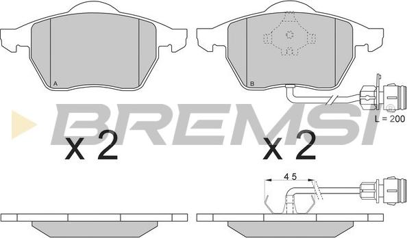 Bremsi BP2733 - Set placute frana,frana disc aaoparts.ro