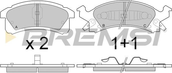 Bremsi BP2779 - Set placute frana,frana disc aaoparts.ro