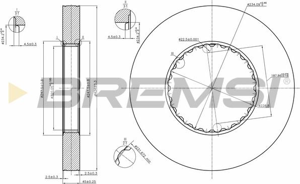Bremsi CD5249S - Disc frana aaoparts.ro