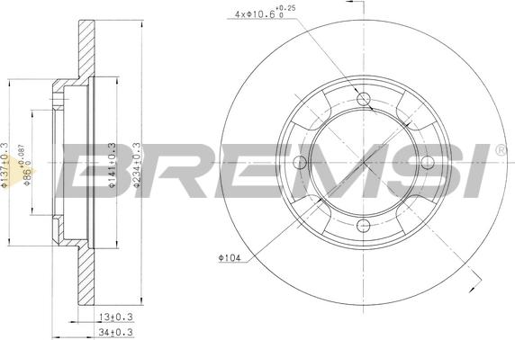 Bremsi CD6947S - Disc frana aaoparts.ro