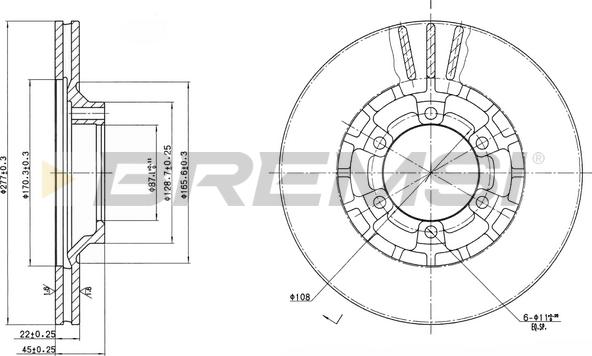 Bremsi CD6460V - Disc frana aaoparts.ro