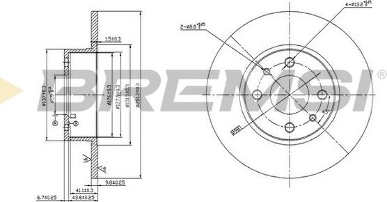 Bremsi CD6066S - Disc frana aaoparts.ro