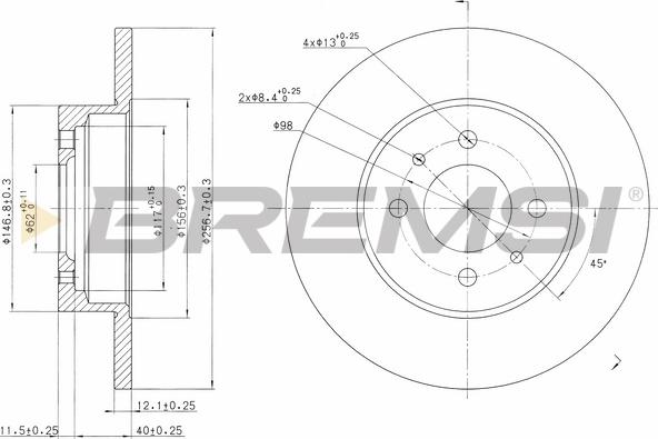 Bremsi CD6109S - Disc frana aaoparts.ro