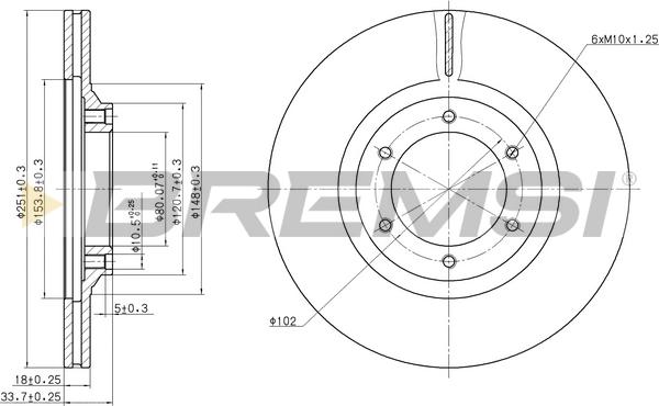 Bremsi CD6356V - Disc frana aaoparts.ro