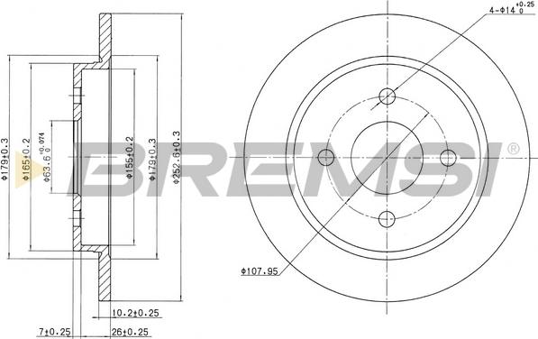 Bremsi CD6281S - Disc frana aaoparts.ro