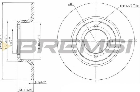 Bremsi CD6274S - Disc frana aaoparts.ro