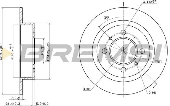 Bremsi CD6790S - Disc frana aaoparts.ro