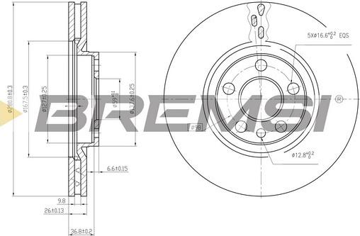 Bremsi CD6760V - Disc frana aaoparts.ro