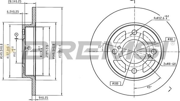 Bremsi CD8981S - Disc frana aaoparts.ro