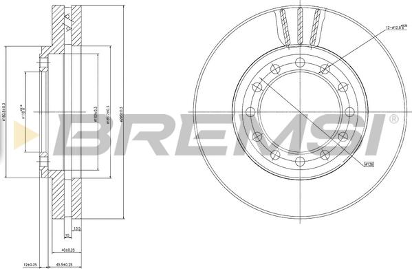 Bremsi CD8525V - Disc frana aaoparts.ro