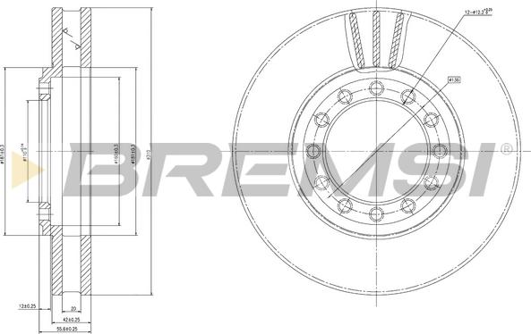 Bremsi CD8526V - Disc frana aaoparts.ro