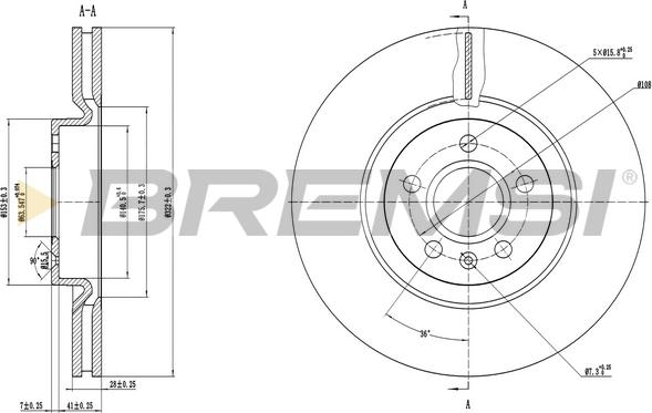 Bremsi CD8693V - Disc frana aaoparts.ro