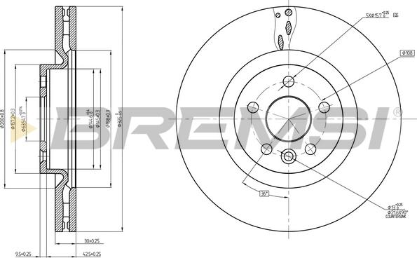 Bremsi CD8632V - Disc frana aaoparts.ro