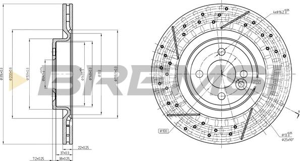 Bremsi CD8121V - Disc frana aaoparts.ro