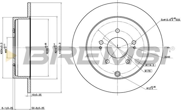 Bremsi CD8268S - Disc frana aaoparts.ro