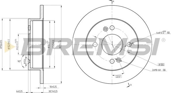 Bremsi CD8213S - Disc frana aaoparts.ro