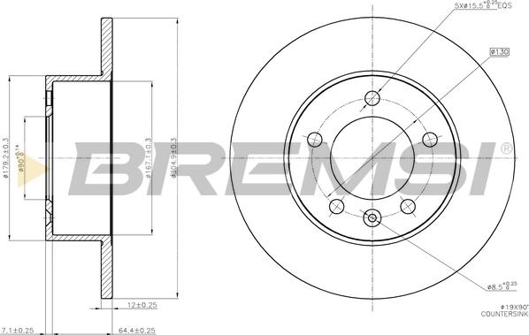 Bremsi CD7975S - Disc frana aaoparts.ro