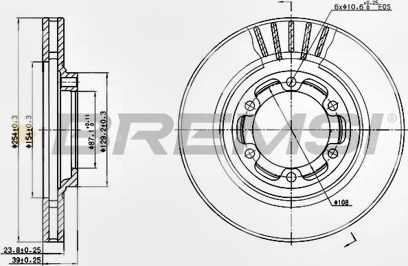 Bremsi CD7685V - Disc frana aaoparts.ro