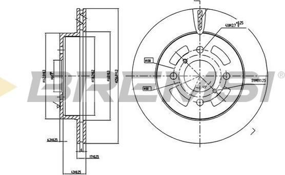 Bremsi CD7287V - Disc frana aaoparts.ro