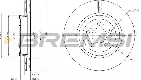 Bremsi CD7765V - Disc frana aaoparts.ro