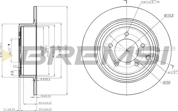 Bremsi CD7763S - Disc frana aaoparts.ro