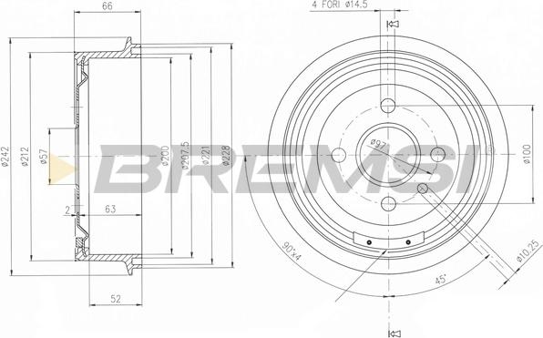 Bremsi CR5138 - Tambur frana aaoparts.ro