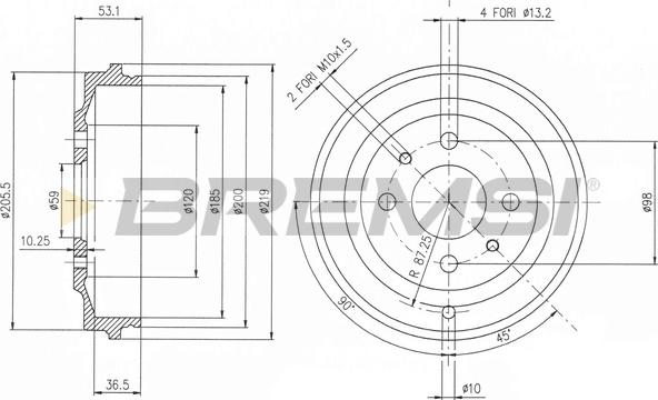 Bremsi CR5268 - Tambur frana aaoparts.ro