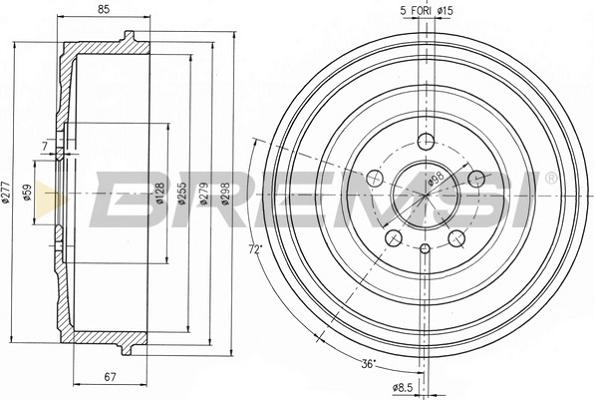 Bremsi CR5262 - Tambur frana aaoparts.ro
