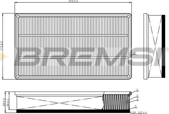 Bremsi FA1114 - Filtru aer aaoparts.ro