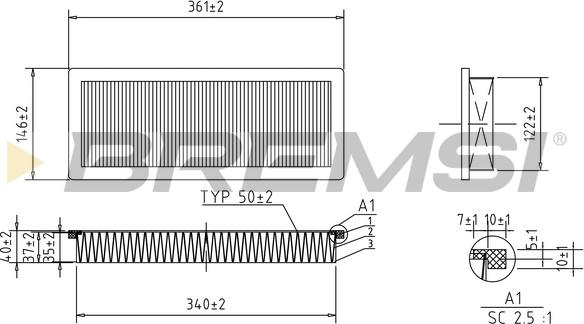 Bremsi FA1346 - Filtru aer aaoparts.ro