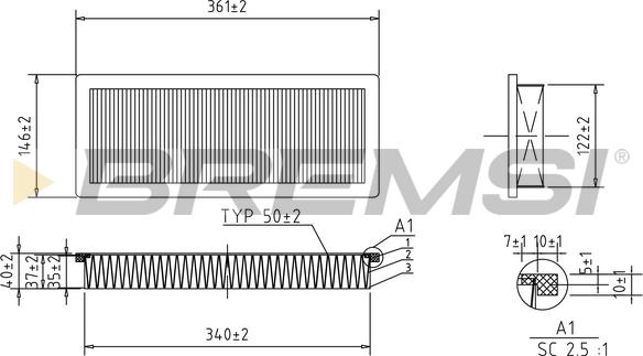 Bremsi FA1347 - Filtru aer aaoparts.ro