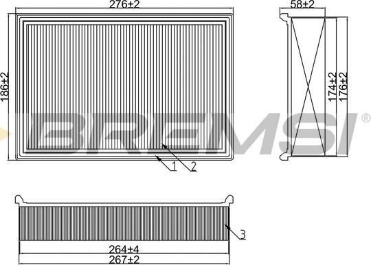 Bremsi FA1241 - Filtru aer aaoparts.ro
