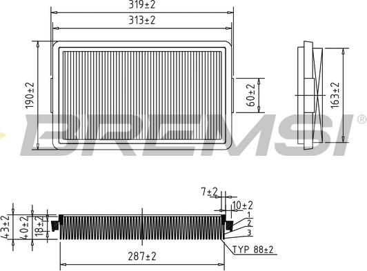Bremsi FA2085 - Filtru aer aaoparts.ro