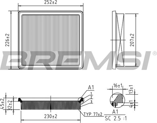 Bremsi FA2145 - Filtru aer aaoparts.ro