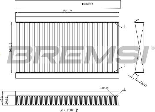 Bremsi FC0090 - Filtru, aer habitaclu aaoparts.ro