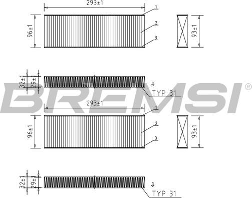 Bremsi FC0071A - Filtru, aer habitaclu aaoparts.ro