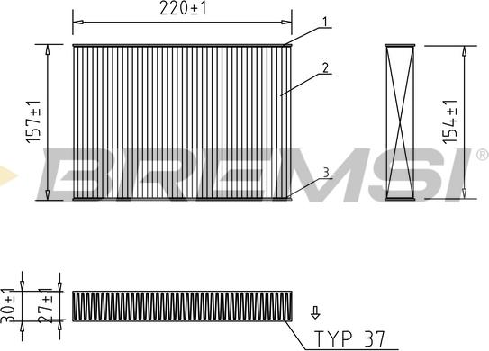 Bremsi FC0168 - Filtru, aer habitaclu aaoparts.ro