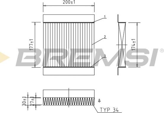 Bremsi FC0167A - Filtru, aer habitaclu aaoparts.ro