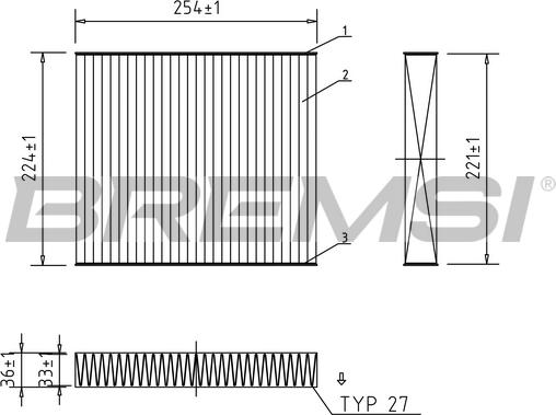 Bremsi FC0103A - Filtru, aer habitaclu aaoparts.ro